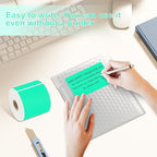 3 x 5 inch Home Moving Box Labels for Storage Bins 300pcs Colored Blank Label Sticker for Shipping Thermal Printer Color Coding Rectangle Moving Labels for Packing Boxes,Watercolor Green