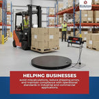 Floor Scale, Industrial Floor Scale in Round Shape, 60"x60"/5'x5' Heavy Duty Shipping Pallet Scale with Digital Indicator, 10000lb Capacity x1lb Accuracy, Commercial & Warehouse Floor Weighing