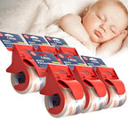ADHES No Noise Clear Packing Tape with Dispenser, 6 Pack 1.88 Inch x 30 Yards, 2.0mil Heavy Duty Shipping Tape Strong & Durable Packaging Tape for Shipping, Moving, Mailing and Sealing