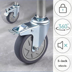 Commercial Laundry Cart with Wheels Heavy Duty Collapsible Laundry Baskets 12 Bushel (400l), Industrial Rolling Baskets Trucks with Steel Frame and Waterproof Oxford Cloth, 300 Lbs Weight Capacity