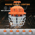 NS 150W Led Temporary Work Light Fixture 25500Lm 5000K Daylight White Portable Hanging Construction Lighting for Jobsite/Workshop Intdoor Outdoor Construction High Bay Warehouse……