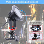 Clip Floodlight 30W LED Work Light IP65 Waterproof 300W Equivalent 11.5ft 3.5m Cord with Plug Lights for Workshop Garage, Construction Site Applicable to Various environments (30W Daylight White)