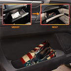Car Registration and Insurance Holder,Leather Vehicle Glove Box Organizer Wallet for Document,Perfect for any Car,Truck,Motorcycle,Driver License,Trailer or Boat,Men & Women,American Flag-9 Eagle