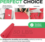 Christmas Red Kraft Paper Roll 48" x 1200" (100 feet) with Cutter - USA-Made Gift Wrapping Paper for Packing, Moving, Shipping & Crafts/Arts - 100% Recyclable Natural Craft Material by IDL Packaging