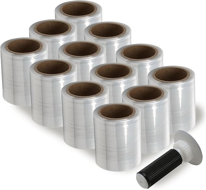 5" x 1000' (12) ROLLS HAND STRETCH SHRINK WRAP 12 Rolls/cs by The Boxery