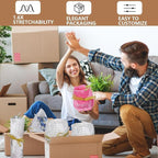 Honeycomb Packing Paper, 12" x 100' Packing Paper Substitute Alternative for Bubble Cushioning Wrap for Moving Shipping Packaging Mailing, Recyclable Moving Supplies Bubble Packing Wrap Roll-White