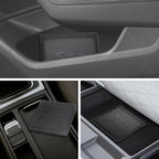Car Registration and Insurance Holder, Premium Pu Leather Vehicle Glove Box Organizer - for Driver License, Cards & Essential Documents (Carbon Fiber Black)