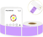 1x2 Inch Thermal Labels,500PCS Rectangle Stickers,Waterproof Removable Blank Stickers for Address,Jars,Freezer Containers & Pantry Organization,Light Purple