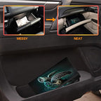 Car Registration and Insurance Holder,Leather Vehicle Glove Box Organizer Wallet for Document,Perfect for any Car,Truck,Motorcycle,Driver License,Trailer or Boat,Men & Women,Cute Green Sea Turtles