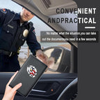 Car Insurance and Registration Card Holder | for BMW Ford Tesla Cadillac All Cars | Store Cards, ID License & Essential Documents | Premium Leather with Magnetic Closure