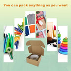 50 Pack 4x4x2'' Small Shipping Boxes, Corrugated Cardboard Mailers for Business, Kraft (CM442K)