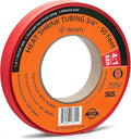 Wirefy 3/4" Heat Shrink Tubing - Large Diameter - 4:1 Ratio - Adhesive Lined - Industrial Heat-Shrink Tubing - 50 Feet Roll - Red