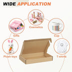 PATIKIL 7 x 4 x 1 Inch Shipping Boxes, 33 Pack Hard Corrugated Cardboard Box Cute Carton Boxes Literature Mailer for Mailing Packaging Small Business Gift Storage, Brown