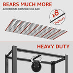 6 Tier Metal Shelving Unit, Adjustable Storage Shelves, 84" H x 55" W x 24" D Heavy Duty Garage Shelves for Warehouse, Basement, Kitchen, Pantry, Living Room, Black (6T 84 * 55 * 24)