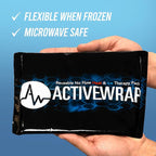 Activewrap Reusable Ice Packs for Injuries - Hot and Cold Gel Compress for Injury Recovery and Pain Relief, Soft, Flexible, Leakproof Pad for Back, Knee, Hip, & Shoulder - Medium (6 x 9 inches)