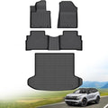 Hutisya-for 2023-2025 Kia Sportage(Not Hybrid) Floor Mats & Cargo Liner Set All Weather Protection Anti-Slip & Durable TPE Full Set Liners Automotive Accessories-Black