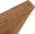 Rattan Letter Tray, Wicker Desk Tray, Woven Desktop Basket Organizer for Papers, Documents, Magazines, Files