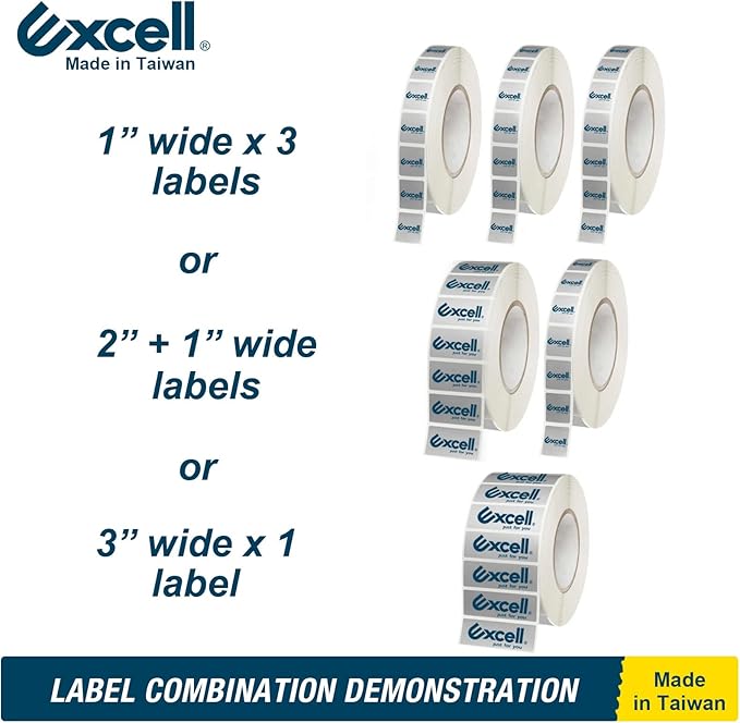 Excell LD-333 Manual Label Dispenser (3" Wide, 3" Core): Works with 3" or 1" Wide Labels. Easy Peel-Off Design. Includes C-clamp for mounting on desks or workstations. Efficient and Versatile.