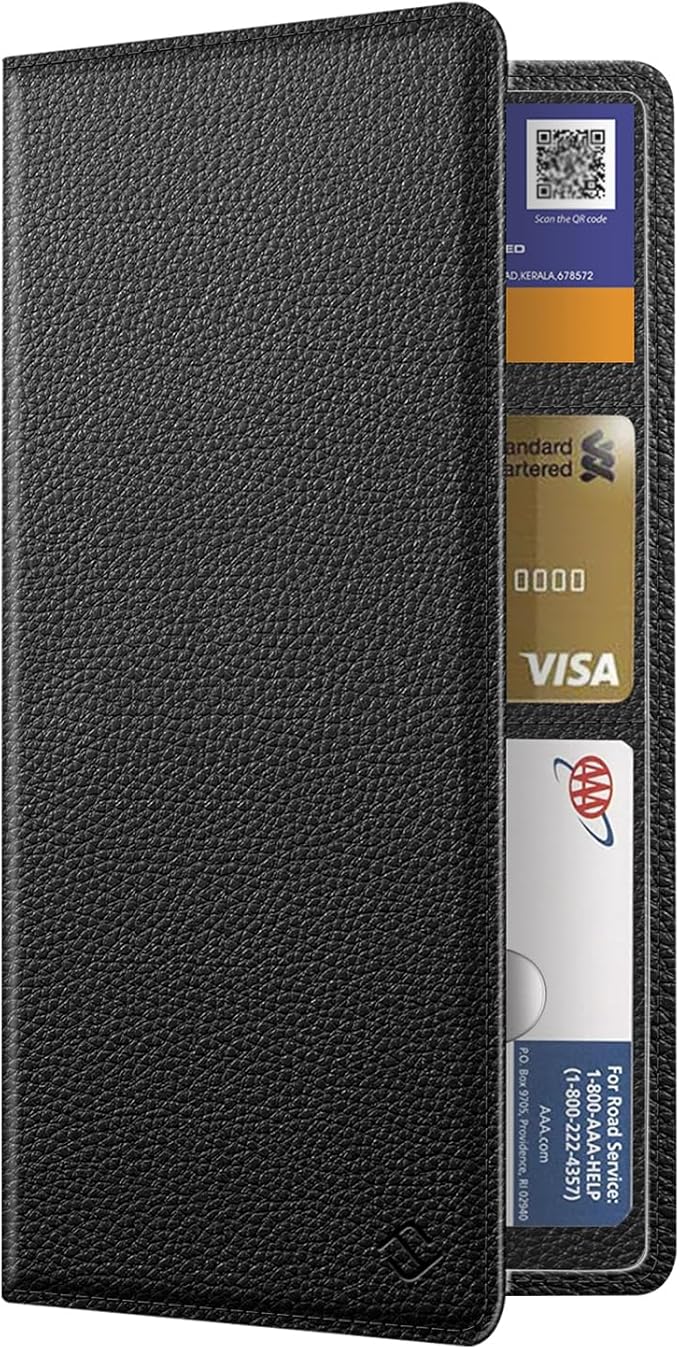 FINPAC Car Registration and Insurance Card Holder, Vehicle Glove Box Card Organizer Wallet Automobile Accessories for License