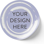 100 Custom Vinyl Stickers - Upload Your own Image, Text, Design, Logo - Personalized Logo Labels for Handmade, Packaging, Bottle, Jars, Candle, Brand Stickers (Lavender Swirls, 1.5x1.5)