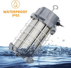 250W LED Temporary Work Light 37,500 Lumen Construction Lights 5000K LED Work Light with Stainless Steel Shield and Hook for Indoor Outdoor Job Site Lighting