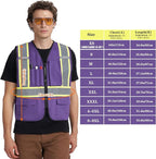 A-KSAFETY Custom High Visibility Reflective Safety Vest with logo