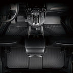 Binmotor-Floor Mats and Cargo Liner Set for 2024 2025 Mazda CX90/CX-90 PHEV，Fit 8 Passengers， All Weather Protection TPE Anti-Slip Automotive Full Set Floor Liners Custom CX 90 Accessories - Black