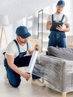 JARLINK 4 Pack Stretch Film, 15" x 1000ft Shrink Wrap for Pallet Wrap, Industrial Strength Stretch up to 650% Stretch with Handles, Self Adhering Packaging Heavy Duty Film for Moving, 68 Gauge, Clear