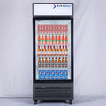 Commercial Beverage Refrigerator Display Fridge,Single Glass Door Merchandiser Drink Cooler with LED Light Adjustable Shelves,ETL and NSF Approval,16.5Cu Ft,68.9''High