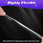 252pcs Car Easy-Pull Sticky Putty Clear Double Sided Removable, No Residue Glue Adhesive Double Sided Tape for Car, Walls, Holiday Decor, Balloons, Posters, Crafts & Classroom Decor, 3 Sizes
