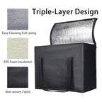 1PK Insulated Grocery Bags Reusable Heavy Duty - Cooler Tote with Reinforced Base for Stability & No Sag - XL Thermal Bag for Hot Cold Food, Delivery, Shopping, Travel, Camping,Grocery Essentials