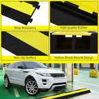 3 Pack Heavy Duty Rubber Cable Protectors with 2 Channel Ramps, 11000lbs Capacity Speed Bumps for Cables and Vehicles, Durable for Indoor and Outdoor Use