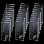 30PCS Double Sided Adhesive Pads for Mounting, Two Sided Pre-Cut Rectangle Tape, Double Sided Tape for Walls Hanging, 2 Sided Nano Wall Mount Heavy Duty Removable Clear,3.62inch x 1.38inch