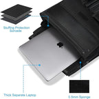 Car Front Seat Organizer| Efficient Car Organizers and Storage | Laptop,Tablet Pockets, Adjustable Straps,Kid-Friendly, Multi-Pocket, Cup Holders, Sturdy and Durable, Black