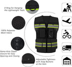 Safety Vest High Visibility Reflective Construction Vest for Men Women