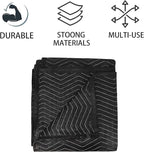 2 Pack Moving Blankets 40x 72" Moving Pads for Furniture Protection Quilted Packing Shipping Blankets for Furniture Moving Supplies