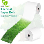 3 1/8" x 230' Thermal Paper Receipt Rolls, Premium Quality Thermal Printer Paper Compatible with Most POS Systems, Cash Registers，Credit Card Paper（10Rolls）
