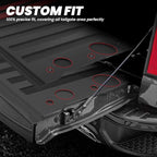 LASFIT Truck Tailgate Mat 2019-2026 for Chevrolet Chevy Silverado & GMC Sierra 1500 (Not Fit Multipro Tailgate), All Weather TPE Tailgate Protector Liner Replacement (Not Fit Drop-in Liners)