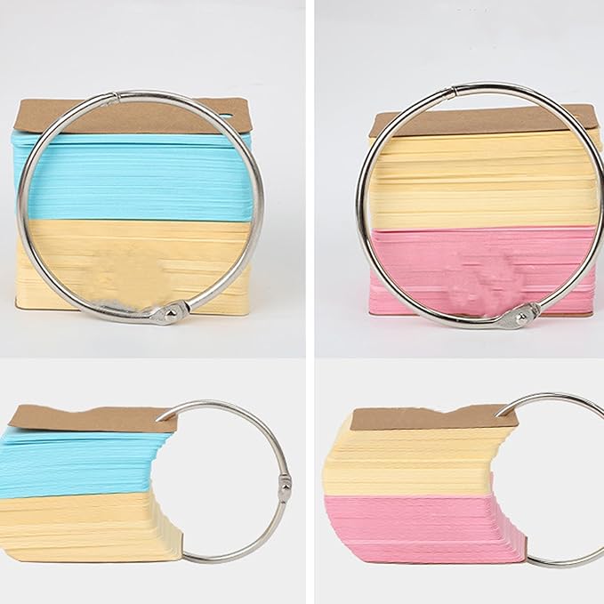 30Pcs Metal Binding Binder Rings Heavy Duty Document Rings for Binders Notebooks Journal School Office Accessories Binder Clips