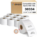 Hehua 10-Roll 2-1/4" x 1-1/4" Compatible with DYMO Labelwriter 550 5XL 30334 with RFID Chip, Multipurpose Barcode & FNSKU Labels, Perforated, Compatible with DYMO Desktop Printers, Total 10000 Labels