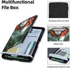 Clipboard with Storage Box & Pen Holder,Heavy Duty Clip Boards 8.5x11 for Nursing,High Capacity,School & Office Supplies,Red Dragon Mountain