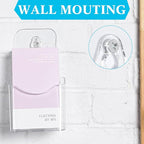 Yookeer 20 Pieces Brochure Holder Stand Acrylic Pamphlet Holder 4x7.9 Inches Wall Mount/countertop Clear Plastic Trifold Rack Display Stand for Vendors, Brochure, Trifold, Magazine, Pamphlet, Booklets