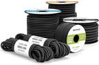 Bungee Cord Elastic Shock Cord 5/16" x 10' Bungee Rope for DIY, Tie Downs, Kayak and Outdoor - Black