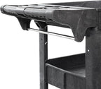 Dryser Utility Cart with Wheels, 40" x 17" Heavy Duty 550 lb. Capacity with Shelves - 3 Tier Rolling Cart with Two 5" Swivel Casters for Warehouse, Garage, Cleaning