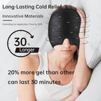 Migraine Relief Cap Headache Relief Cap Hat Head Ice Pack Wrap Migraine Cold Cap Ice Hat for Migraines Headache Tension Stress Hangover Cap Ice Beanie Cooling Gel Cap Women Men Christmas Gift