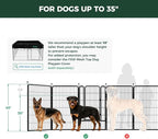 FXW Rollick Unleashed Dog Playpen for Indoor, Yard, RV Camping, 45 inch 8 Panels for Large Dogs│Patented