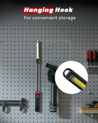 Rechargeable Work Light, 5000mAh Flexible Gooseneck LED Work Light with Magnetic Base, 800LM Portable Mechanic Light for Auto Repair, Workbench, Grill, Inspection, Black