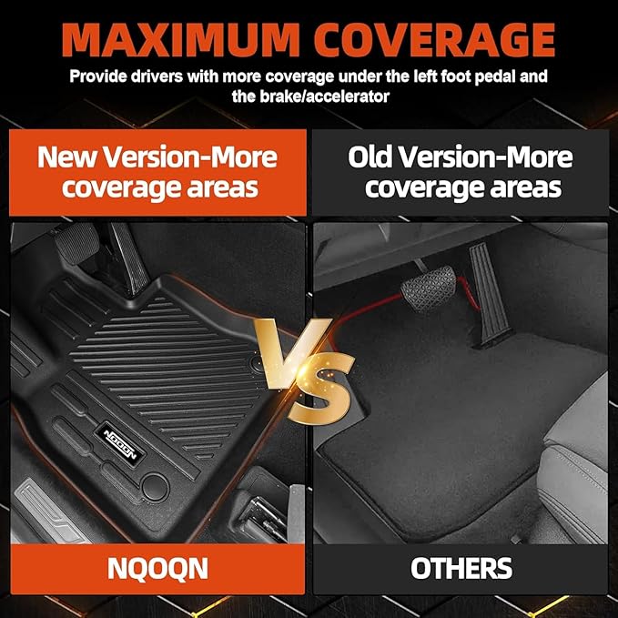 All Weather Floor Mats for 2023 2024 2025 2026 Cadillac Lyriq Floor Mats & Cargo Mat & Backrest Mats for Cadillac Lyriq Accessories All Season Guard Anti-Slip Floor Liner