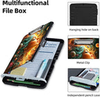 Clipboard with Storage Box & Pen Holder,Heavy Duty Clip Boards 8.5x11 for Nursing,High Capacity,School & Office Supplies,Cosmic Dream