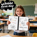 A5 Portable White Board Dry Erase, 8.4 x 6 inch Double Sided Folding Whiteboards with 2 Pens, Small Dry Erase Board Notebook for Study, Doodling, Meeting, Planning